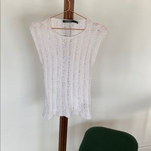 Ralph Lauren LAUREN White Sweater.